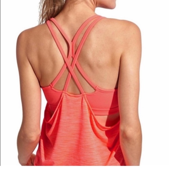 Athleta Tops - Athleta Shadow Stripe Energize Tank Top Built-In-Bra Size XS NWT
